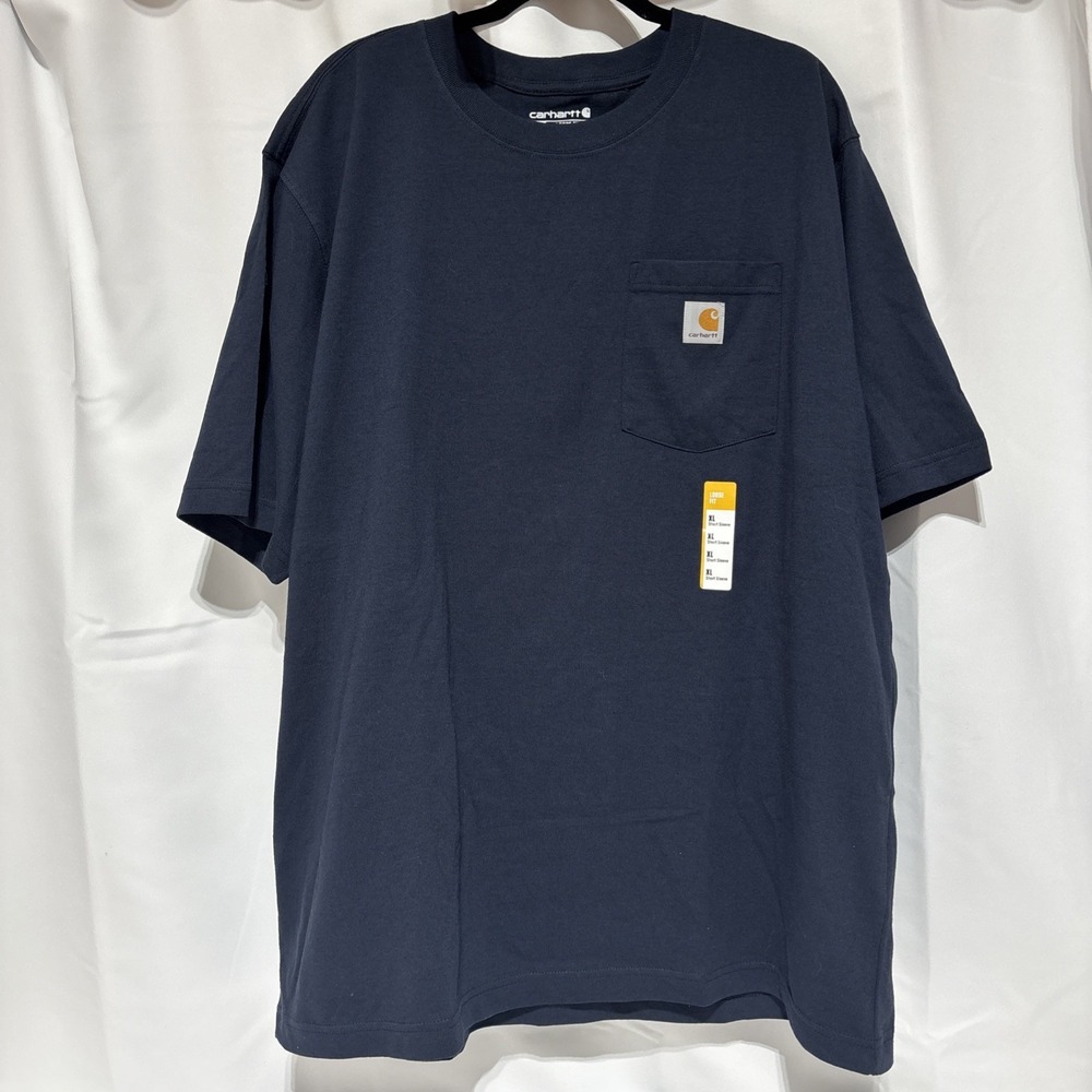 Carhartt Loose‎ Fit Heavyweight Short Sleeve Pocket T-Shirt Size XL Blue